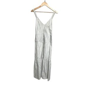 NWT Women's Dress, White Button Down Dress with Black Stripes, Stevie May Brand